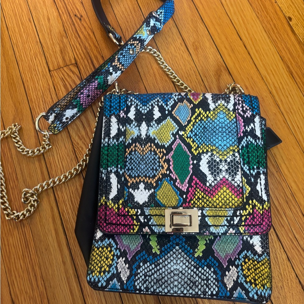 Colorful Snake Print Women Bag
